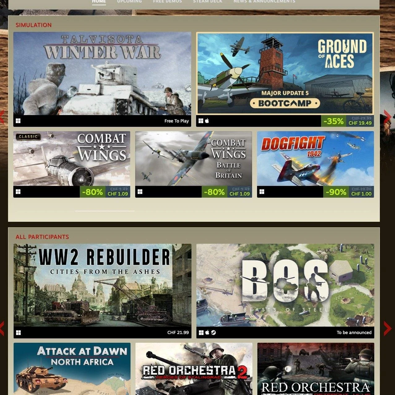 What&rsquo;s your favorite WWII game? 🎖️ We&rsquo;d love to hear your recommendations in the comments!

Explore more WWII game experiences in the World War II Games Sale on Steam. We are honored to be featured among titles like Unity of Command, Sud