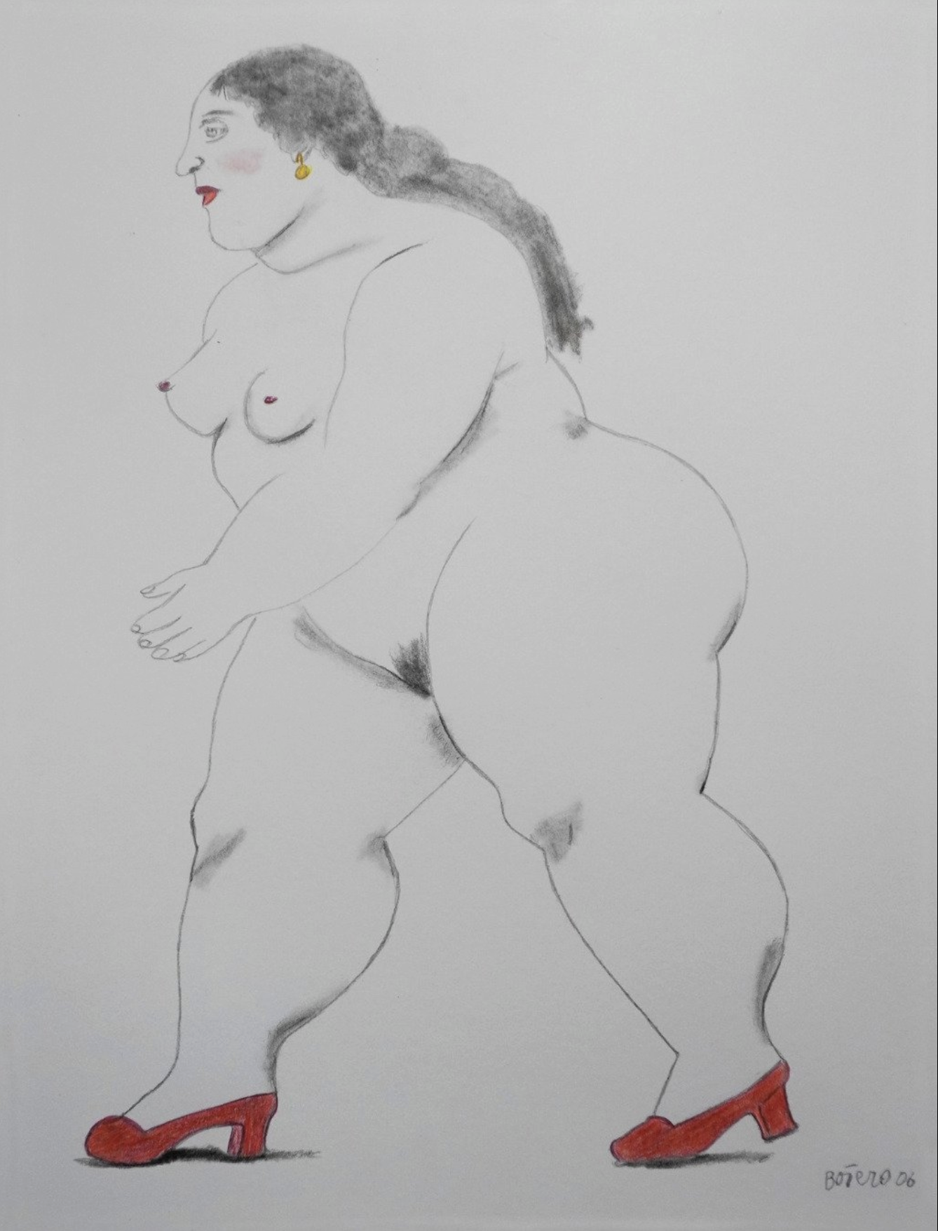 2006, Italian Figure of a Woman in Profile, Fernando Botero