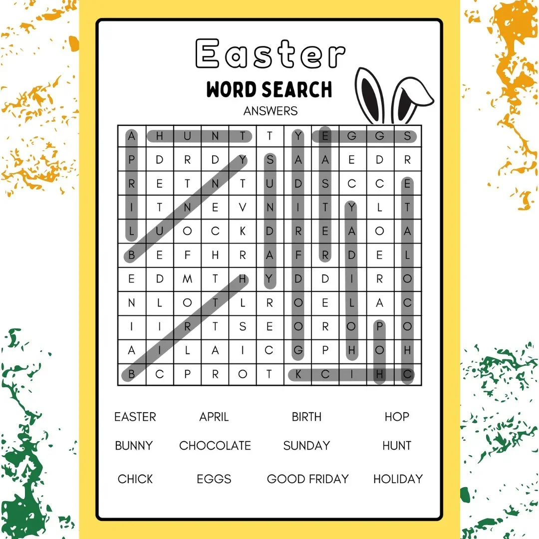 Easter Word search worksheet 3.webp