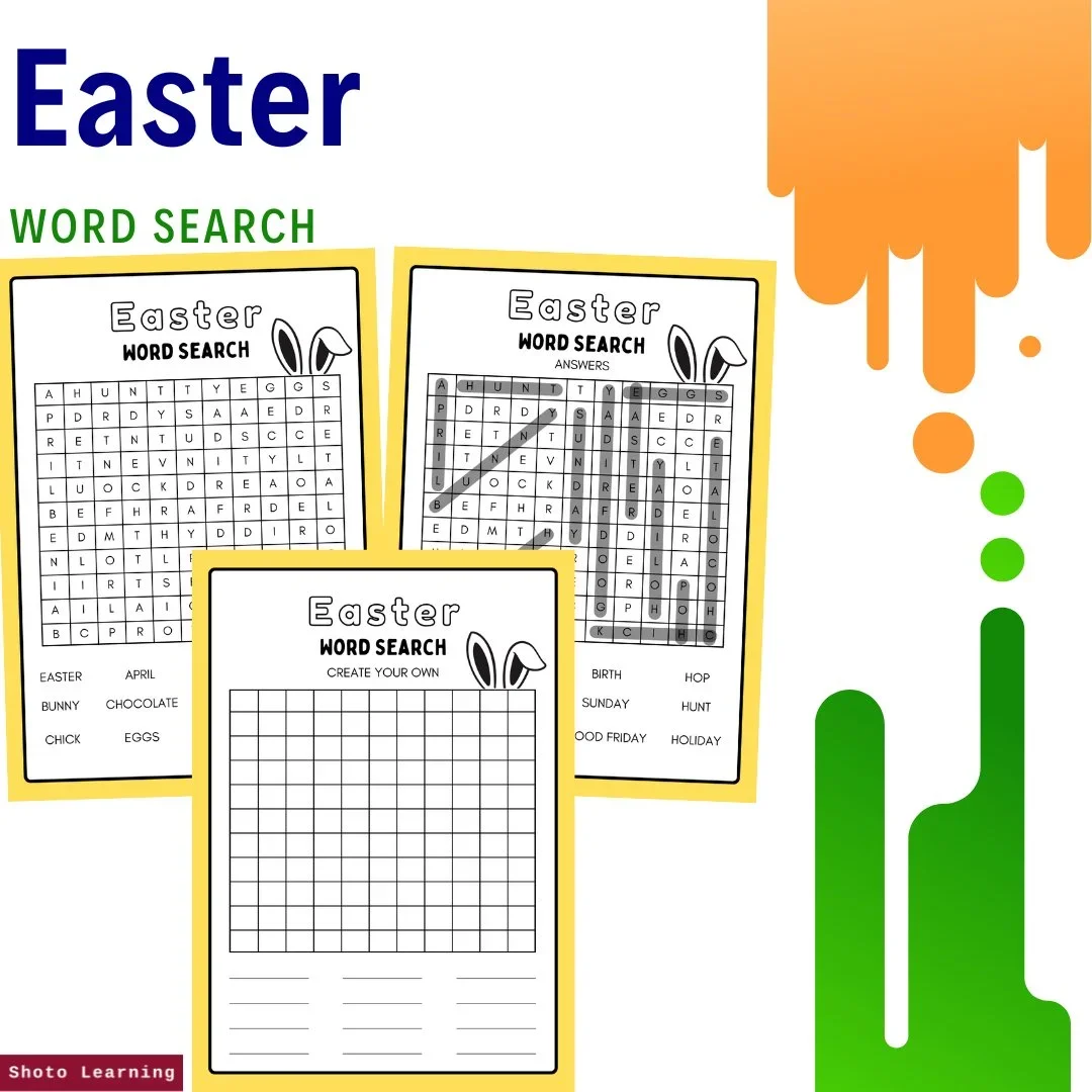 Easter Word Search: Egg-hunting Adventure with Crossword Bonus!