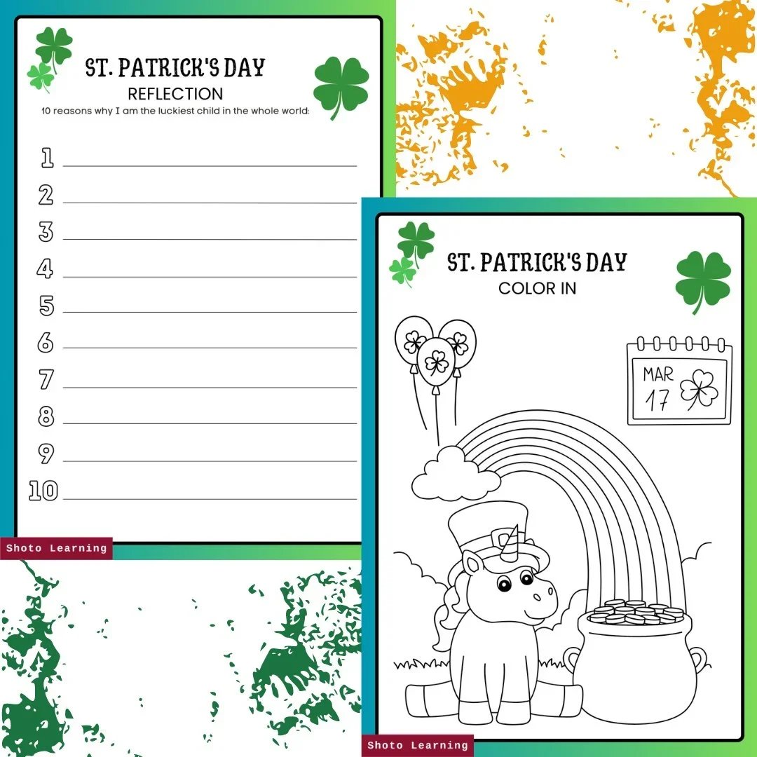 St. Patrick's Day Activity Worksheet 4.webp