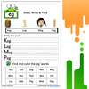 FREE - EN WORD FAMILY CVC BLEND WORKSHEET WORDS FAMILIES READING ...