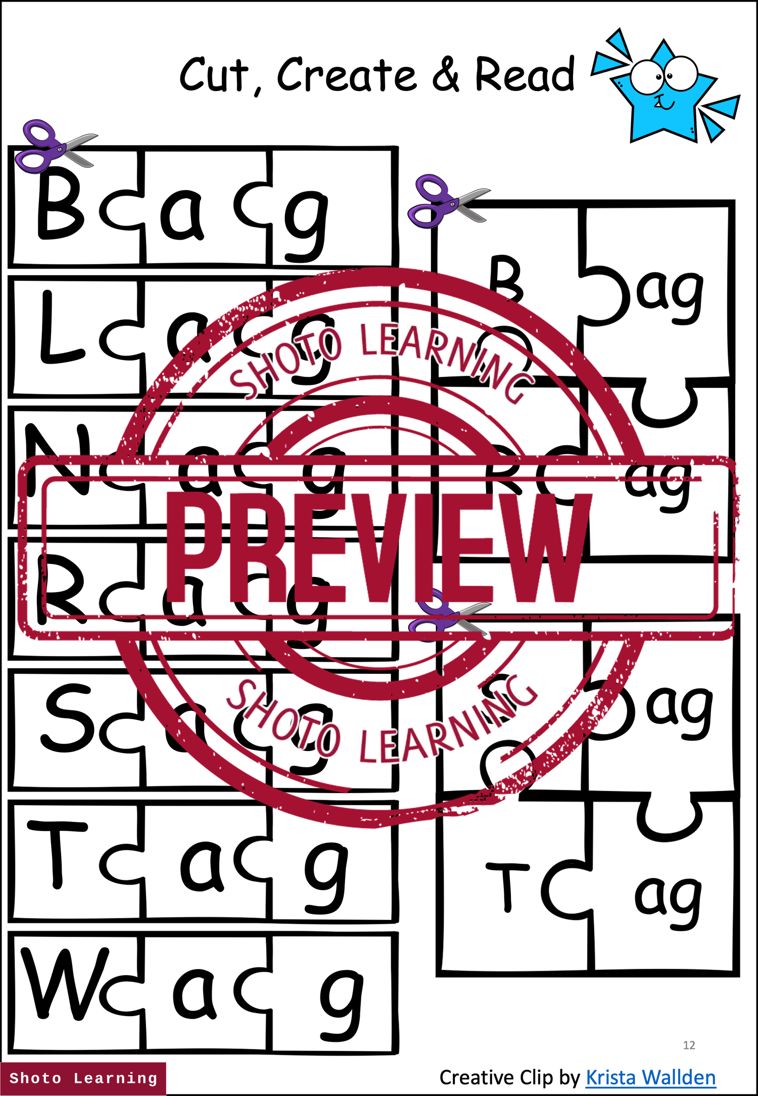 AM WORD FAMILY CVC BLEND WORKSHEET SPEAKING READING WRITING 3 & 4 ...