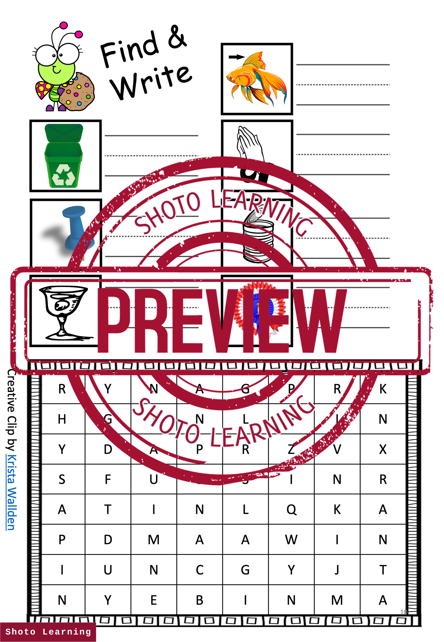 EN WORD FAMILY CVC BLEND WORKSHEET - SPEAKING READING & WRITING 3 ...