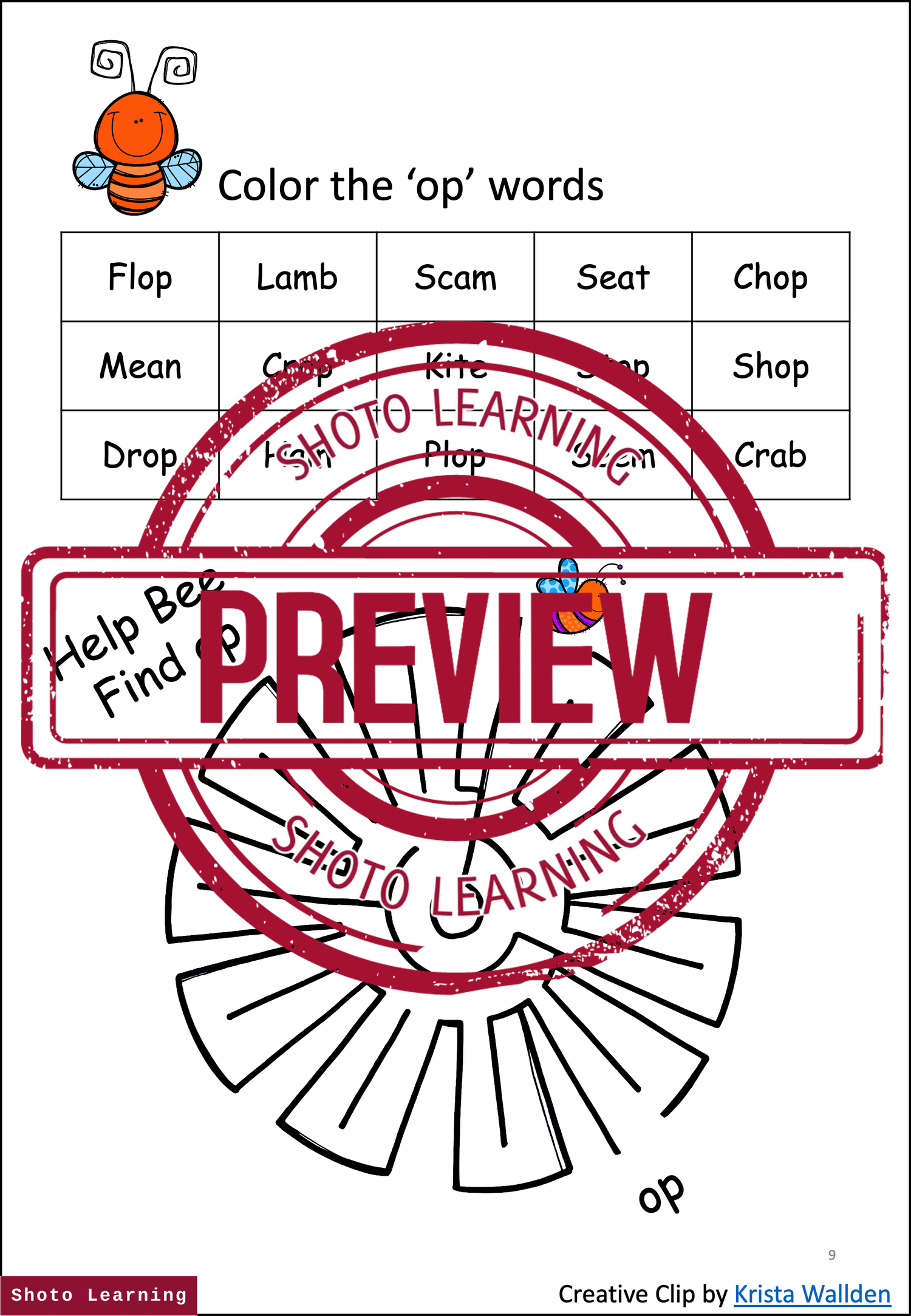 EN WORD FAMILY CVC BLEND WORKSHEET - SPEAKING READING & WRITING 3 ...