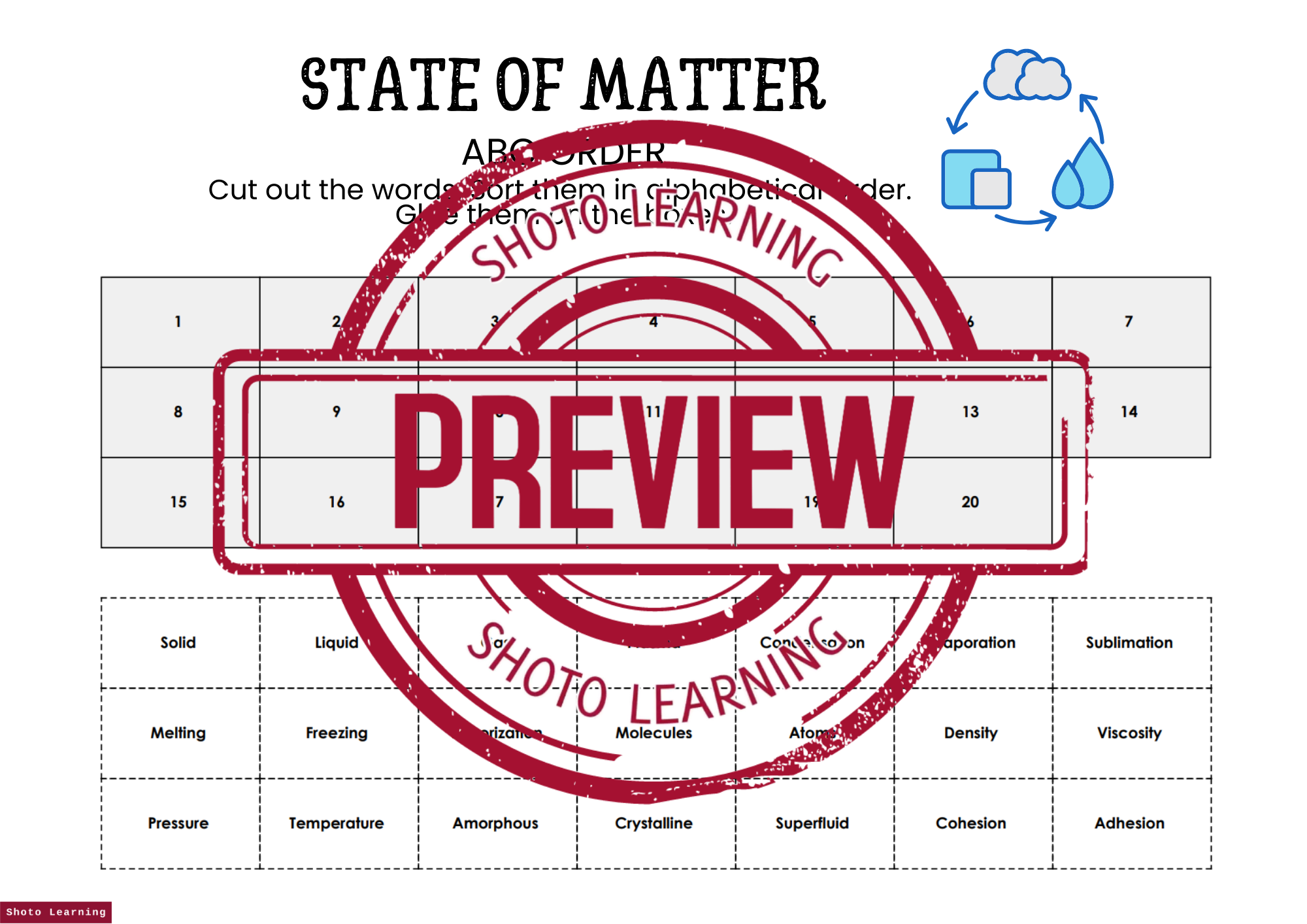 10 Mix Worksheets on States of Matter: A Fun and Educational Resource ...