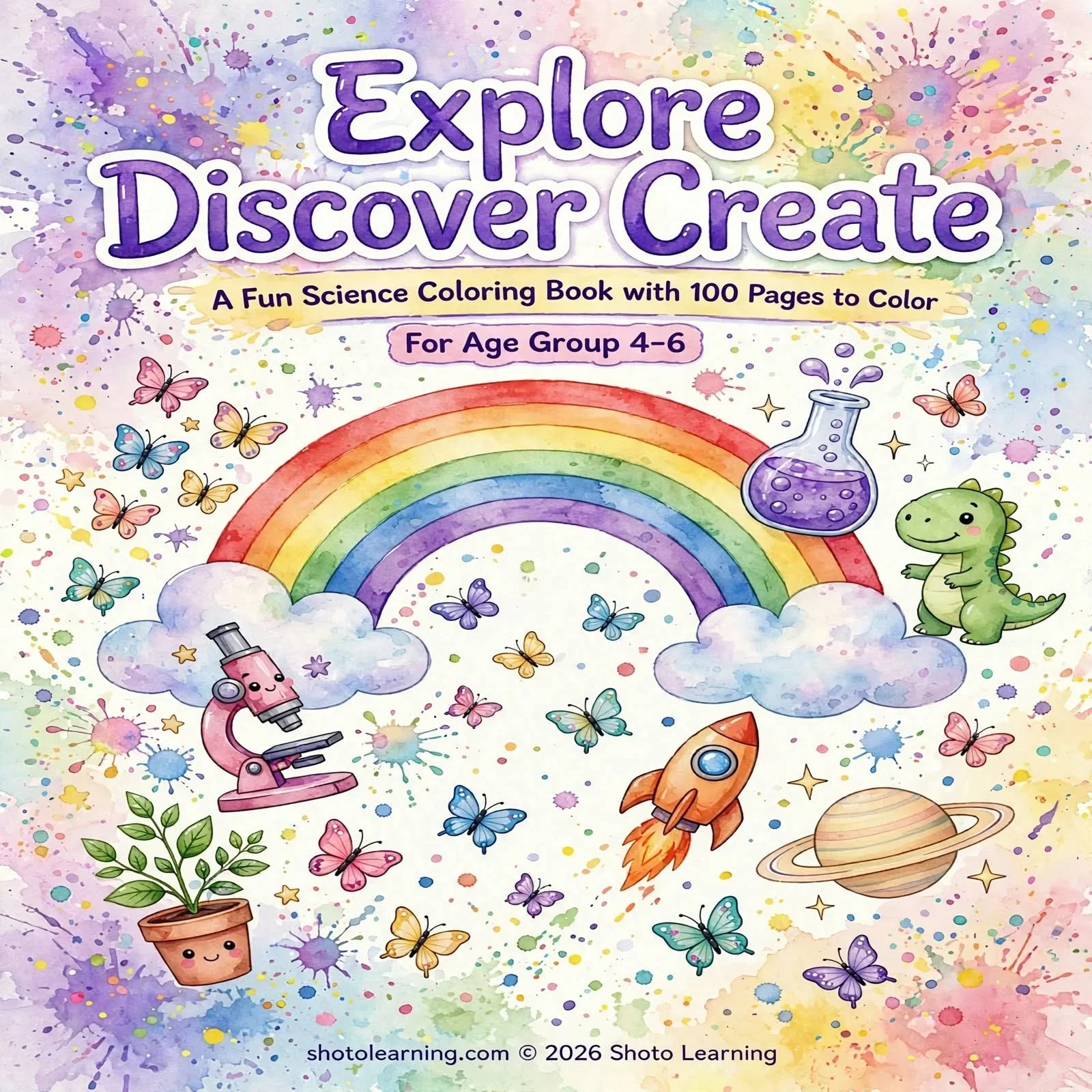 Explore, Discover, Create! A Fun Science Coloring Adventure for Ages 4-6