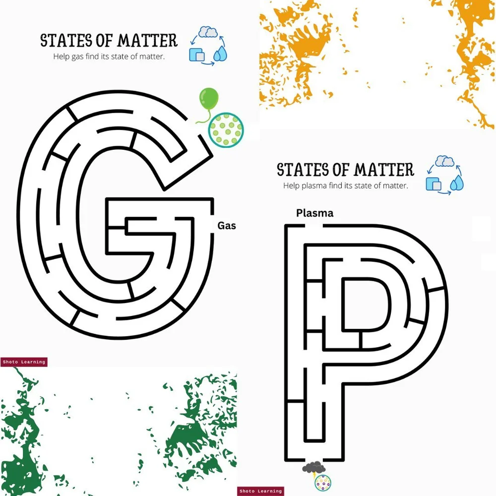 States of Matter Poster & Worksheet | Free for Kids