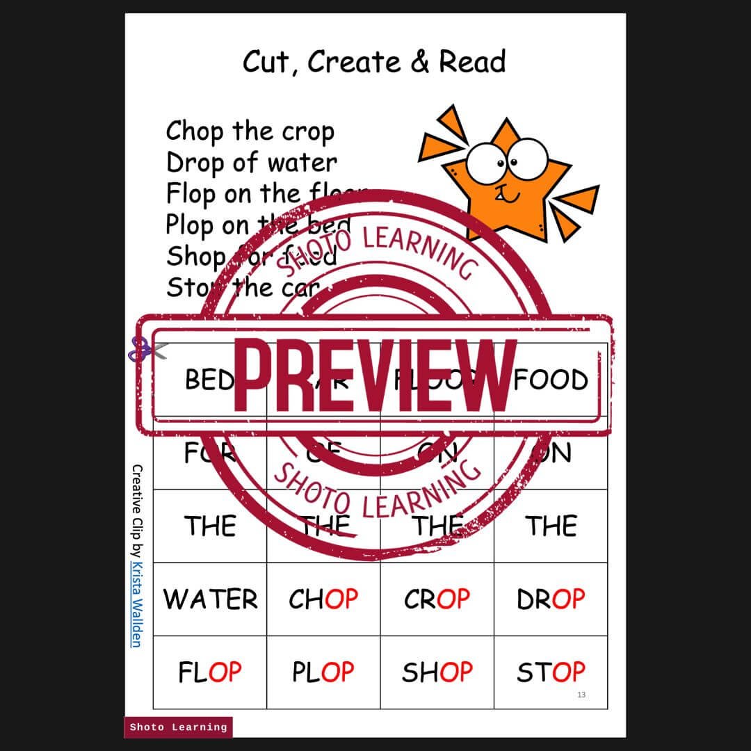 ET Word Family CVC Blend Worksheets for Engaging Reading, Writing ...