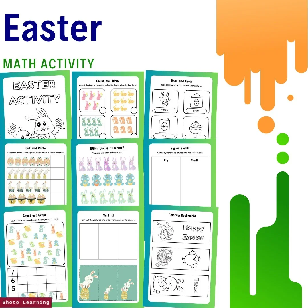Easter Math Fun Activity Book: Egg-citing Learning Adventures for Young Minds!