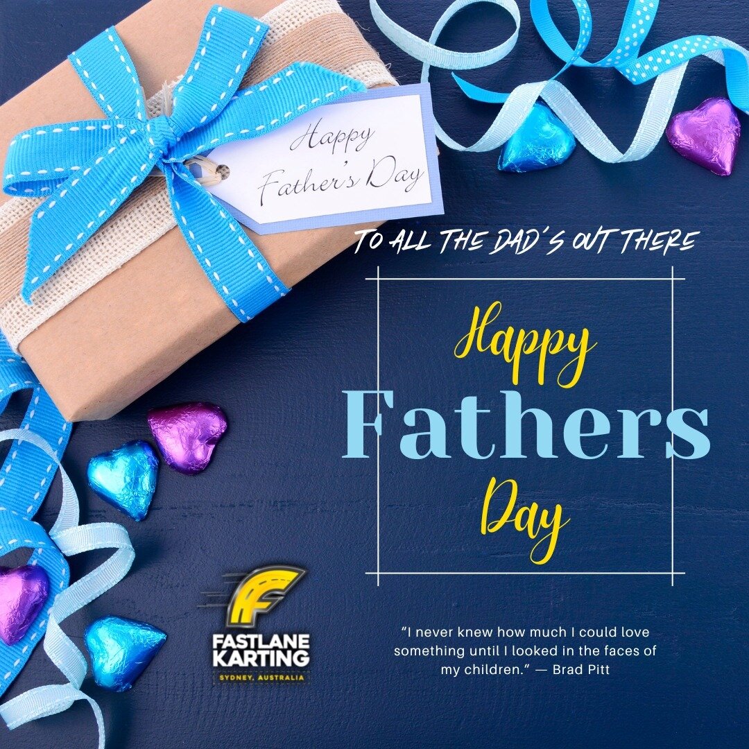 To all the Dad's out there &quot;Fathers Day&quot; ... enjoy your special day!

We are giving away 4 x Fastlane Gift Packs (T-Shirt, Balaclava &amp; $50 A1 Autoparts Voucher)

Every DAD that drives at @fastlanekarting  today will go in the draw to WI