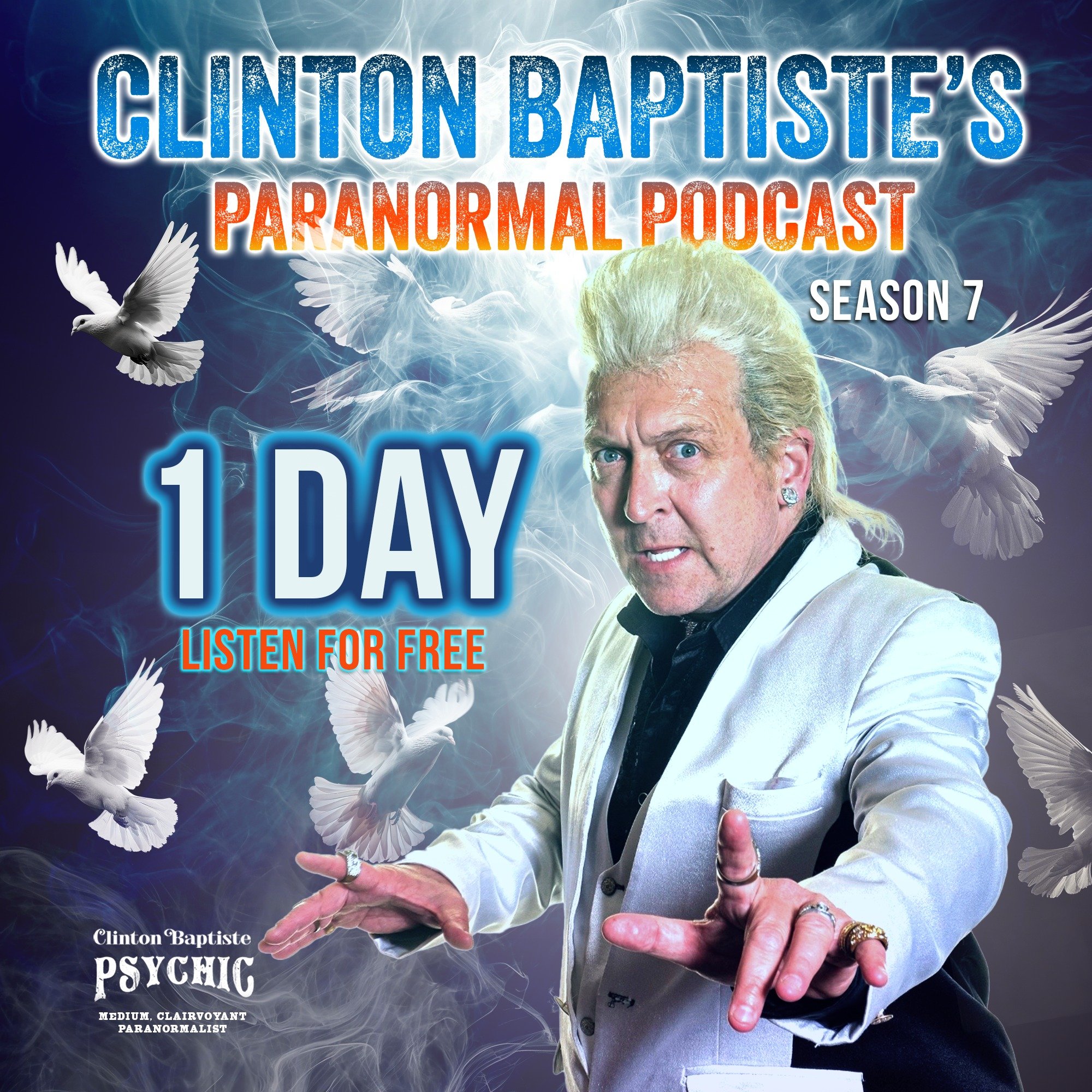 Just one more day until the grand unveiling! 🎉 May the 3rd is nearly here, and so is the next chapter of the Clinton Baptiste Paranormal Podcast. Prepare to open your mind's eye... Listen for free at www.patreon.com/clintonbaptiste #3rdeye