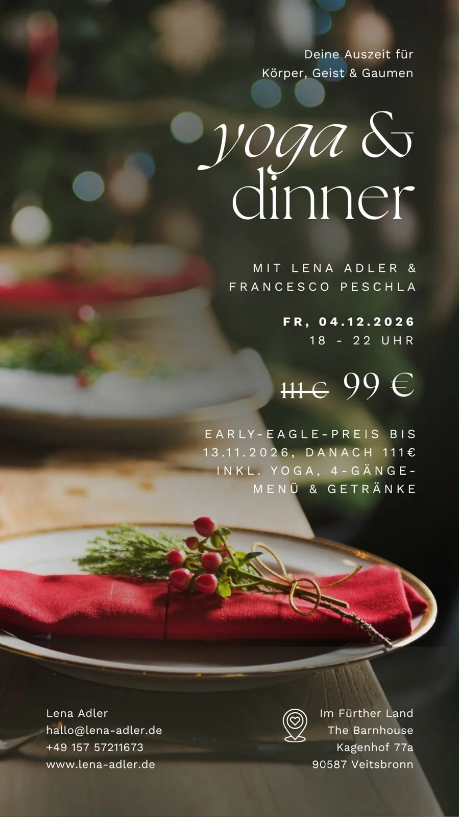 Yoga &amp; Dinner