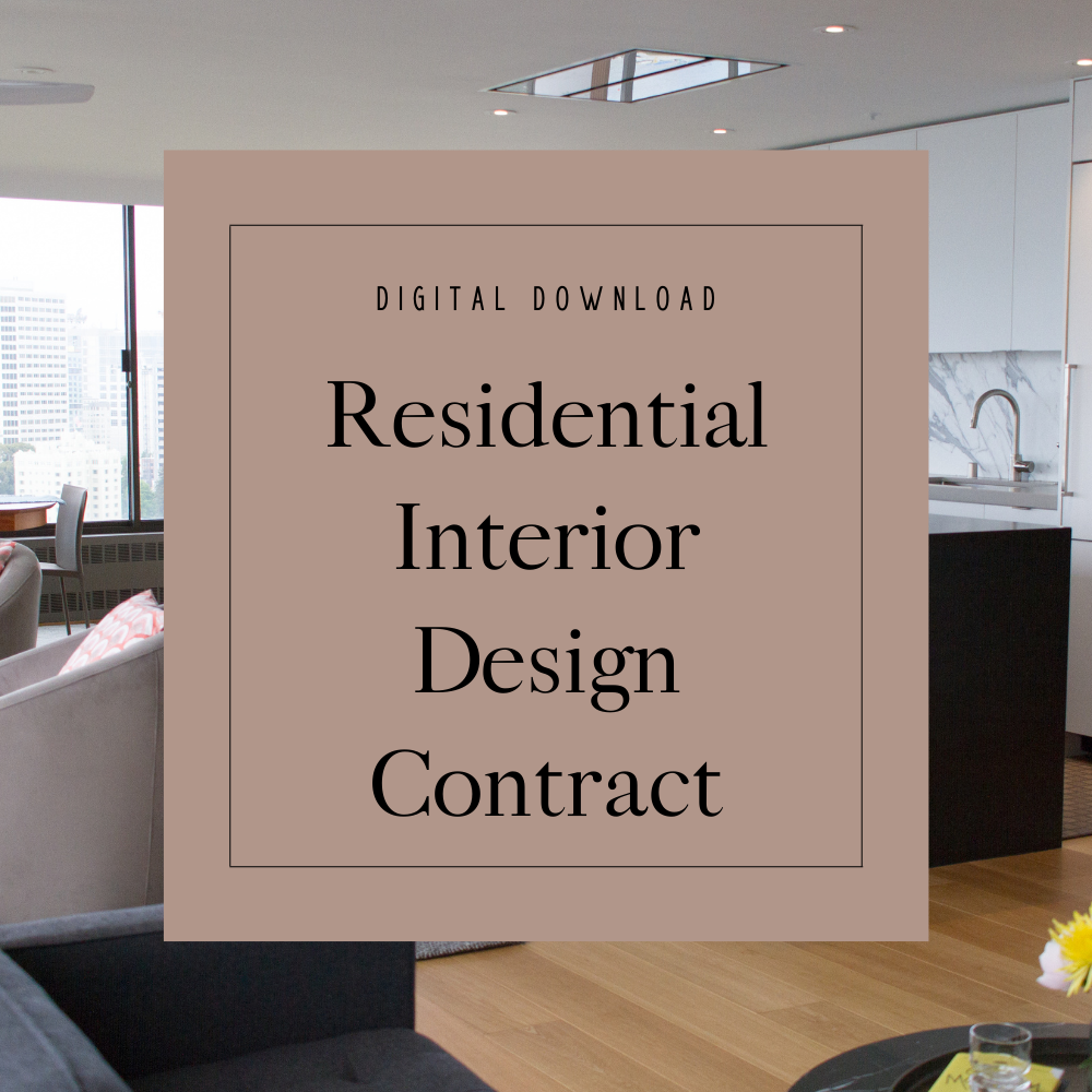 Residential Interior Design Contract