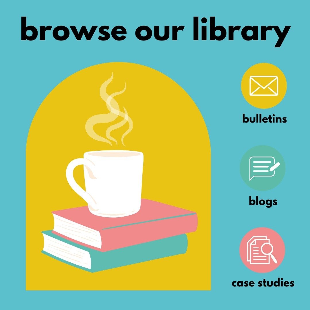 Our Library is open! 📚

You can now explore our online archives to find all the bulletins, blogs, and case studies you might have missed on social media &ndash; without scrolling through endless posts. 

Whether you&rsquo;d like to:

🌟 Discover our