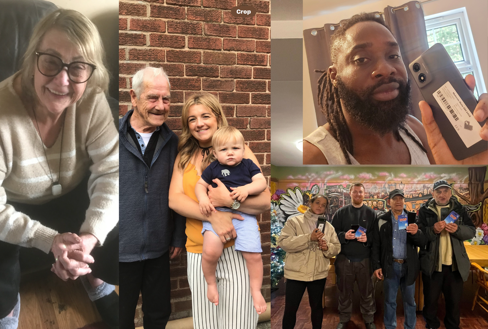 Residents from local organisations who received a smartphone