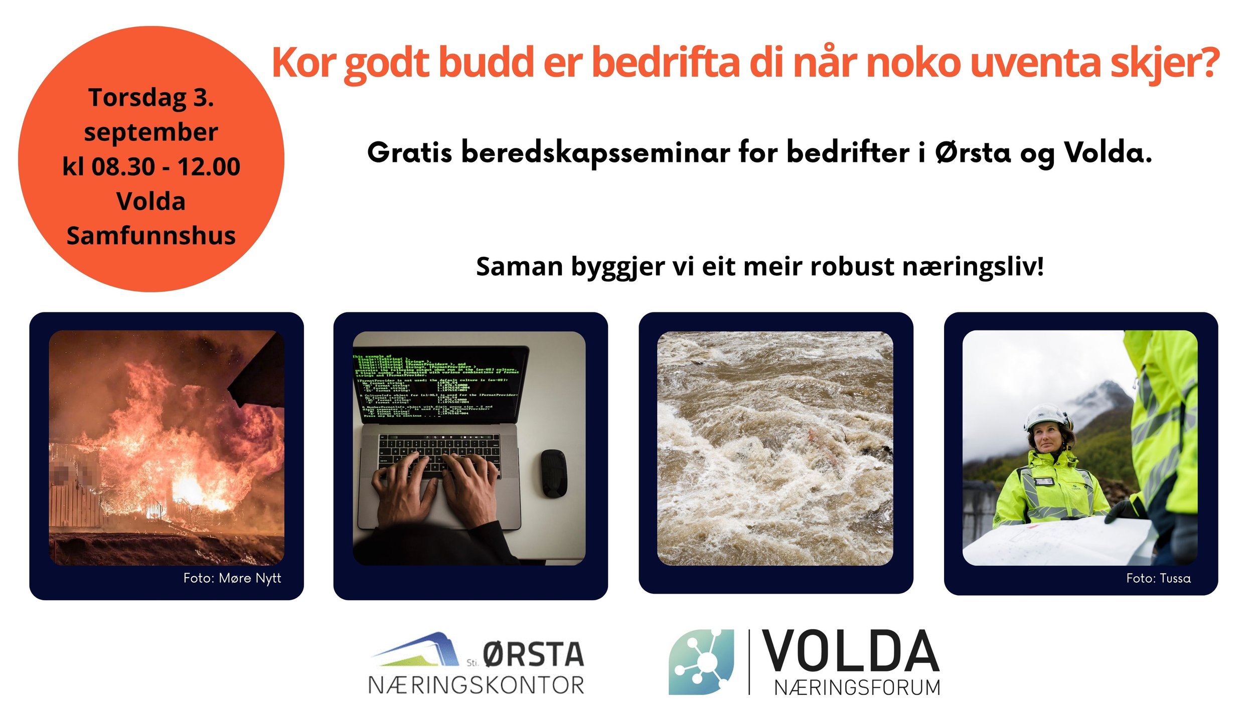 Beredskapsseminar for bedrifter i Ørsta og Volda