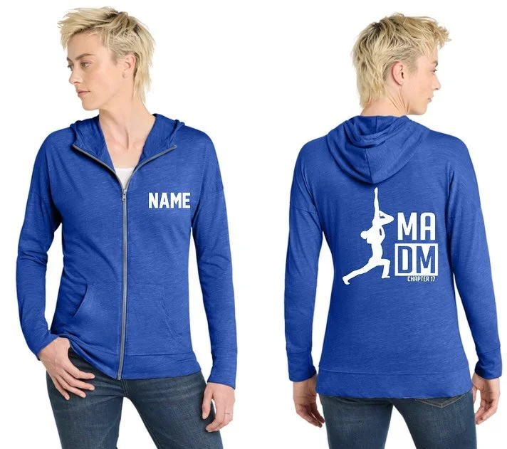 We have some exciting new MADM merch! Order online now&mdash;Link in Bio!

Long Sleeve Hoodie
Full Zip Hoodie (Personalization available!)
Crewneck Sweatshirt
Cropped tee (NEW color!)
PJ Pants
Joggers
Crossbody Bag

Order by 10/25 for pickup at our W