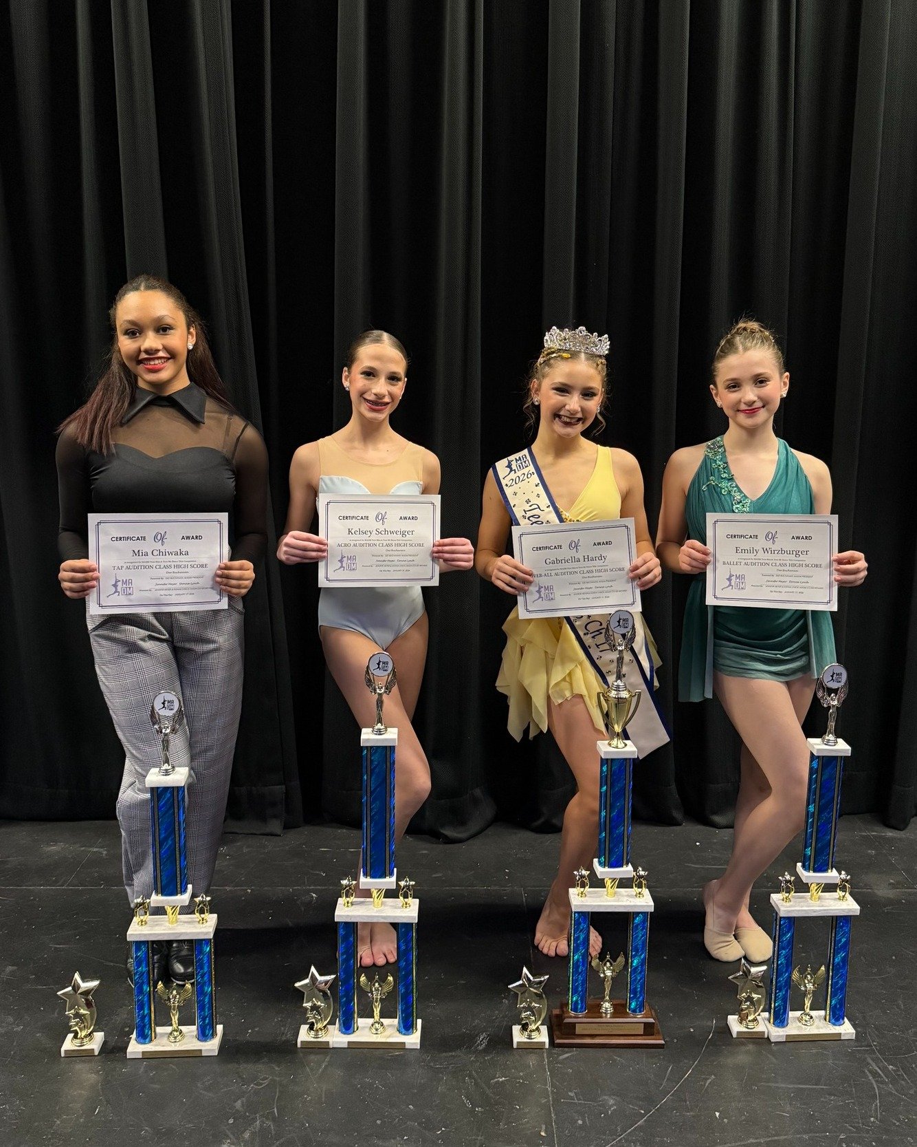 Continuing to celebrate last week's MADM Title Competition! Next up, the award winners in Teen Miss Dance. Congratulations to all! 🎉👑

Teen Miss Dance: Gabriella Hardy; Teacher: Ashley Canterna Hardy
Teen Miss Dance 1st Runner-Up: Kelsey Schweiger;