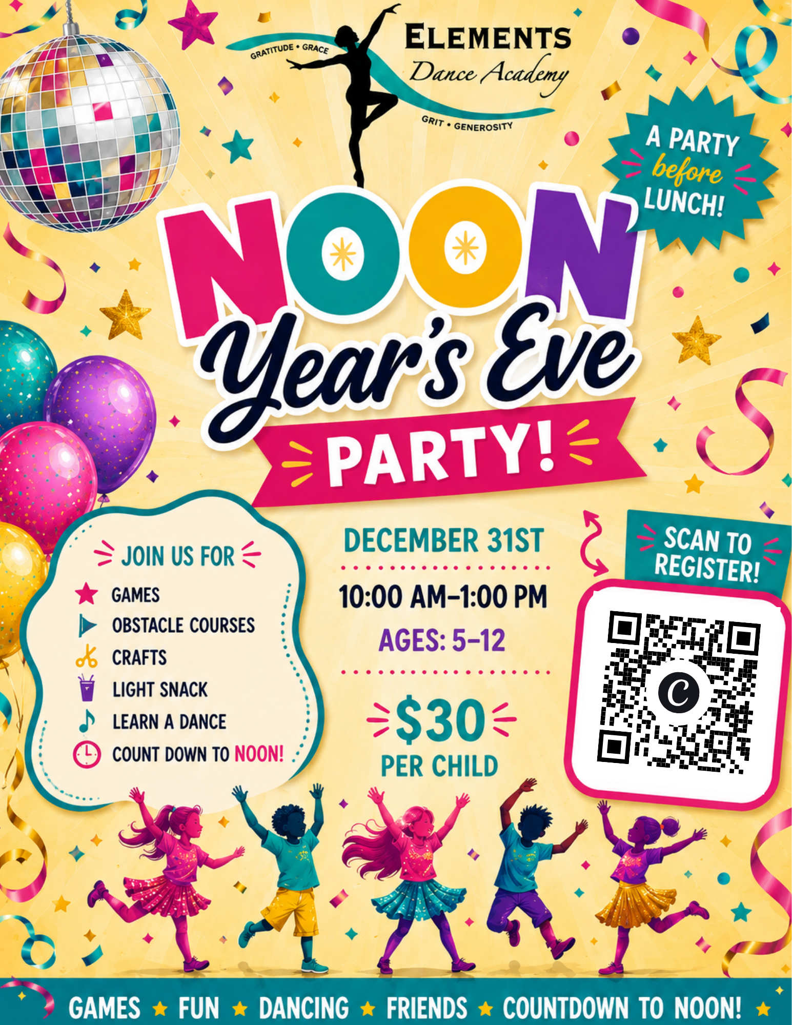 Noon Year's Eve Party