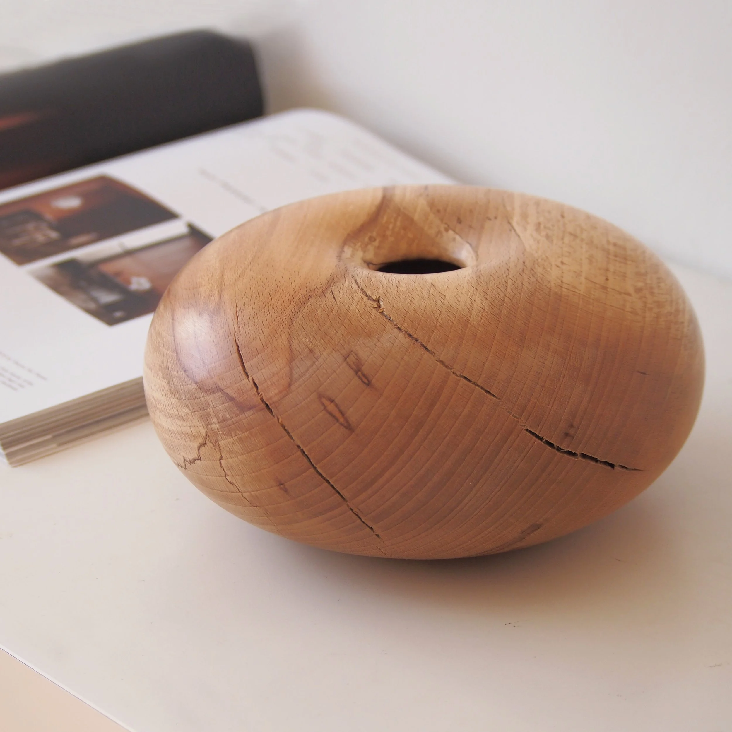 spalted beech torus form