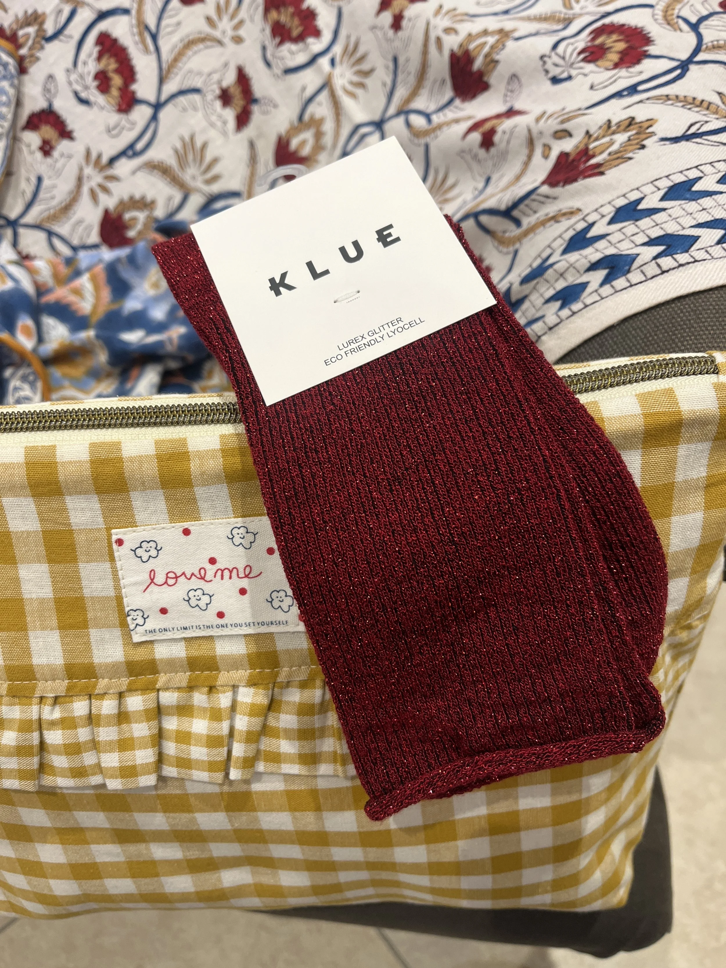Chaussettes Pailletées Cerise
