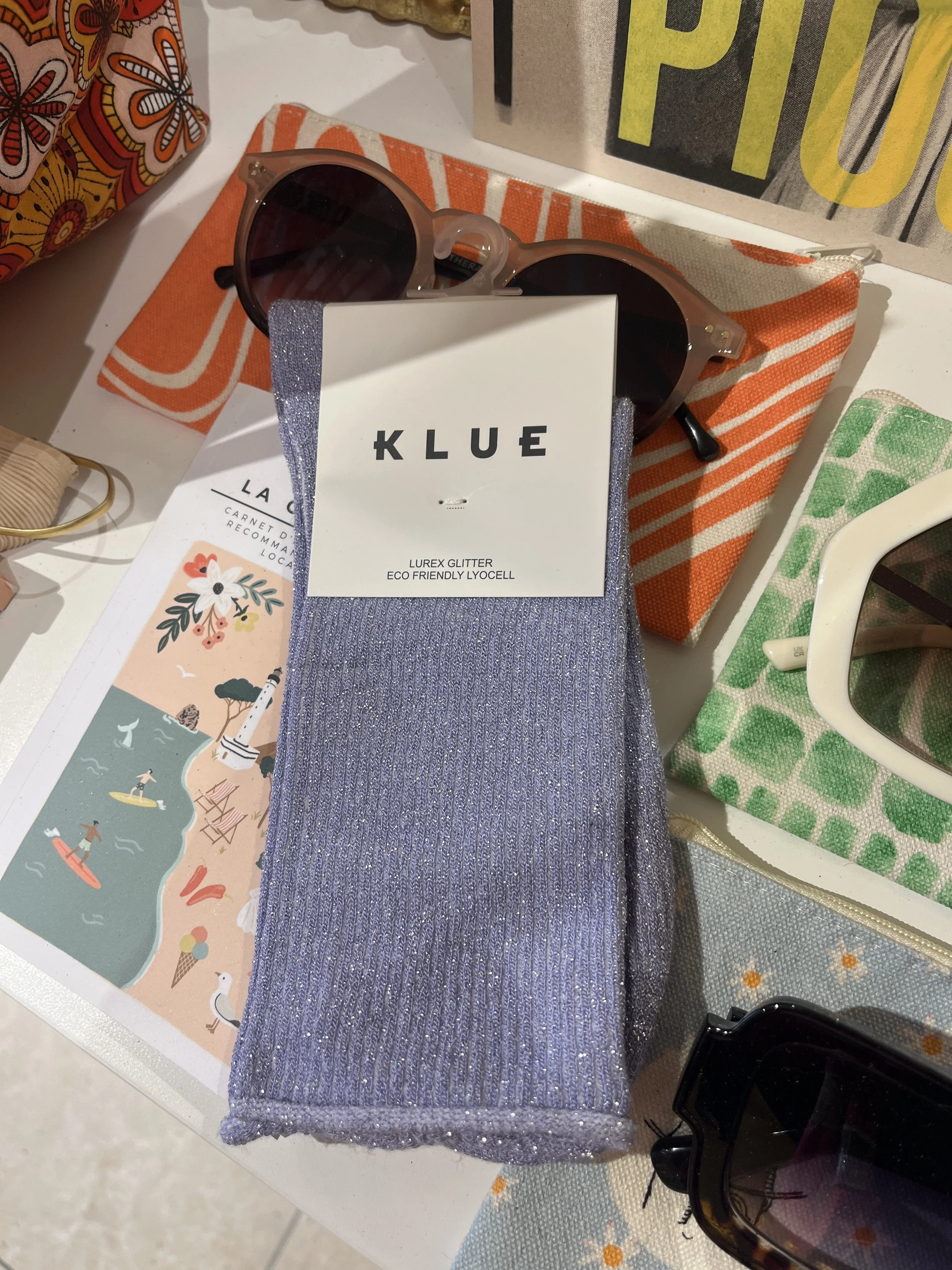 Chaussettes Pailletées Lavande