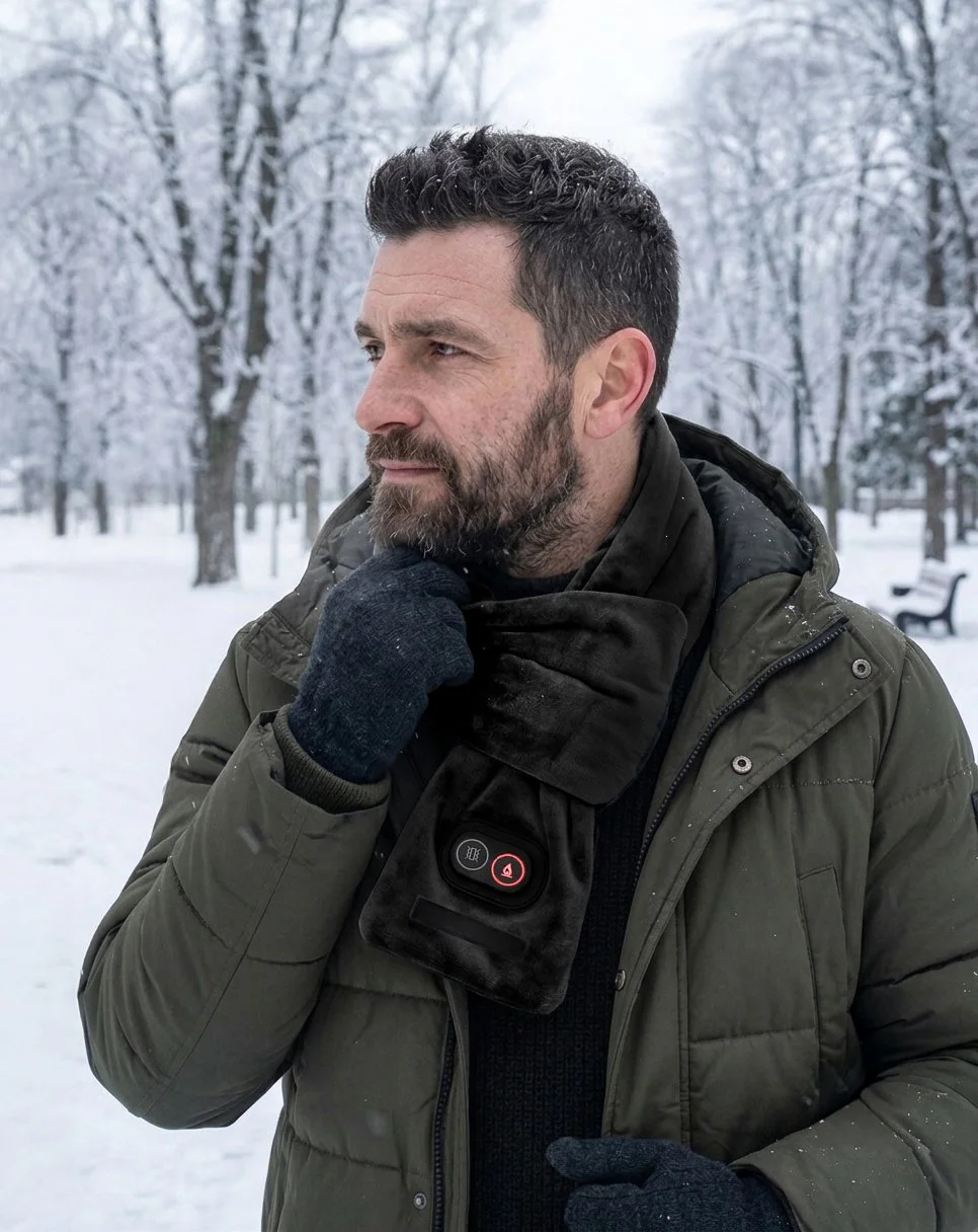 CopperComfort Heated Scarf | In Winter