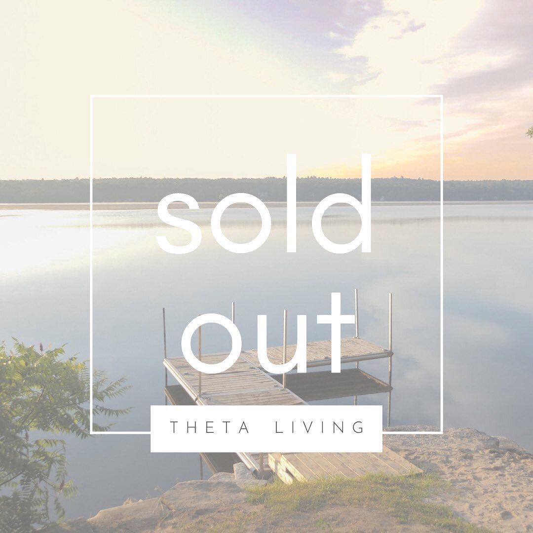 ~ s o l d  o u t ~
⠀⠀⠀⠀⠀⠀⠀⠀⠀
We are over the moon to announce our very first retreat is sold out!
⠀⠀⠀⠀⠀⠀⠀⠀⠀
This weekend, THETA is headed to the beautiful shores of Sandy Lake in Buckhorn, Ontario for 3 days of movement + magic.
⠀⠀⠀⠀⠀⠀⠀⠀⠀
THETA Livin