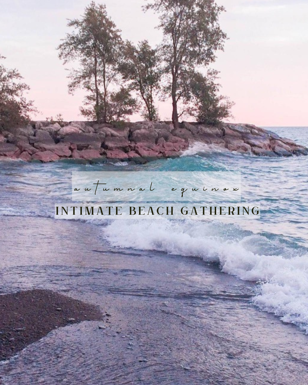 autumnal equinox: intimate beach gathering
