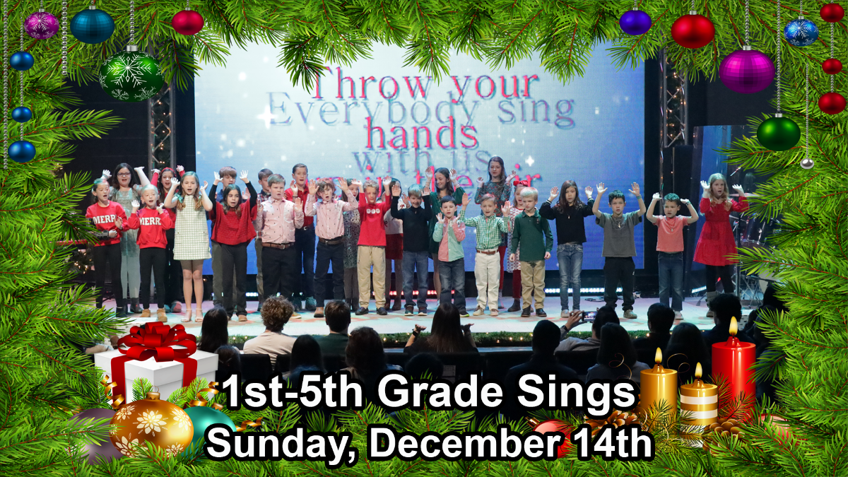 1st - 5th Grades Sings!