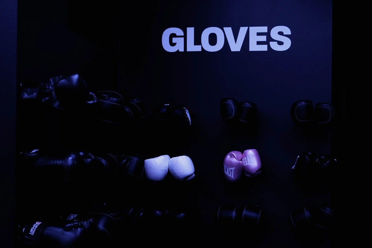 Nyrkkeilyhanksoja nyrkkeilysalissa Helsingissä