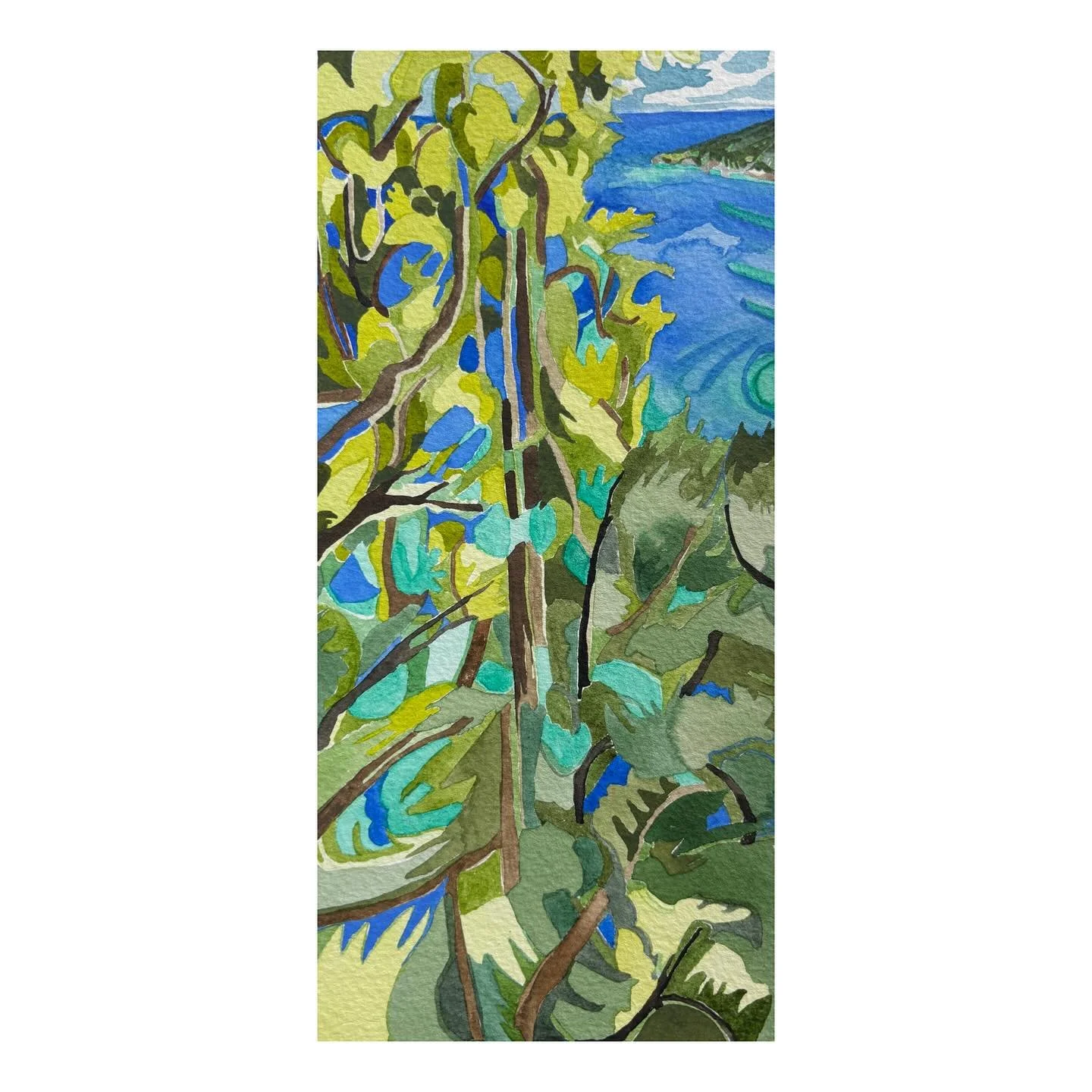 Niagara Escarpment # 1
2024
Watercolor on paper

💫currently available💫

#brucetrail 
#tobermoryontario 
#brucepeninsula 
#brucepeninsulanationalpark 
#abstractlandscape
#newandabstract
#watercolor