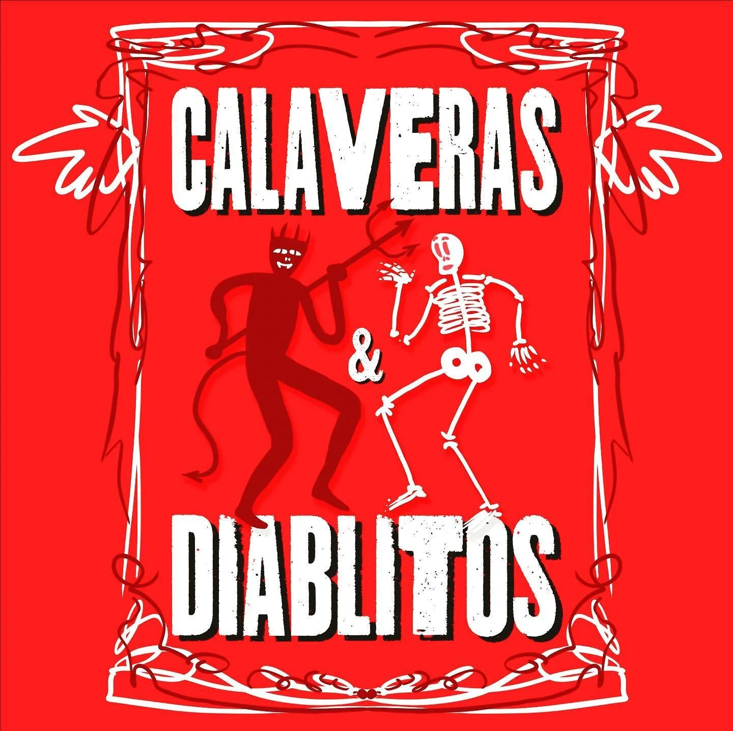 Inspired by the infamous song by Argentine band &ldquo;Los Fabulosos Cadillacs&rdquo;; literally translates to &ldquo;Skulls &amp; Lil&rsquo; Devils&rdquo; #halloween