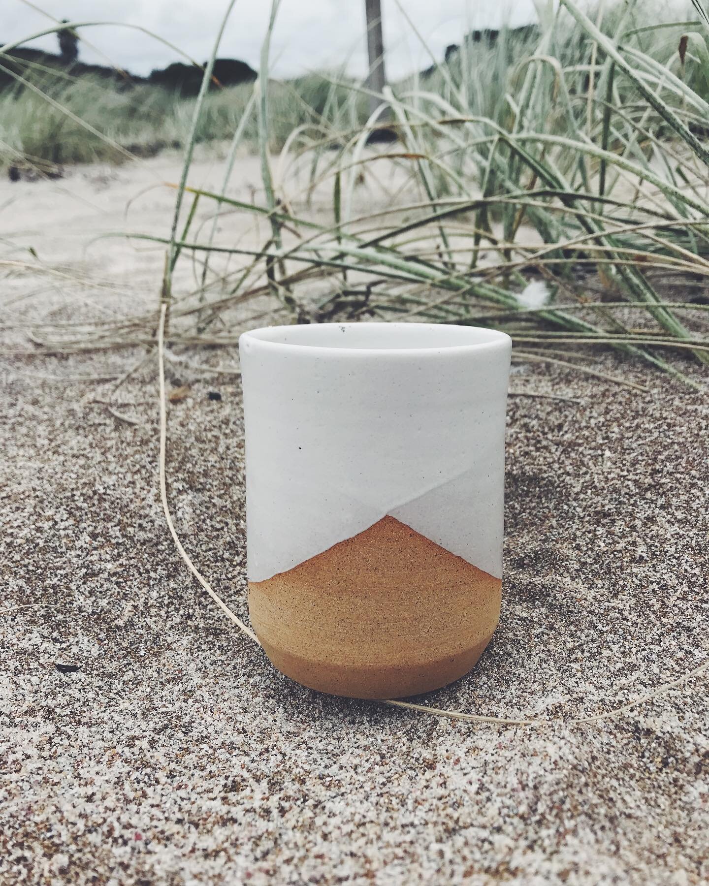 White glaze tumblers by @kamiandkindred just landed in our shop &bull; we love how versatile these are and can be used as a beautiful coffee cup, planter or storage for all those special things #ceramicsnz
