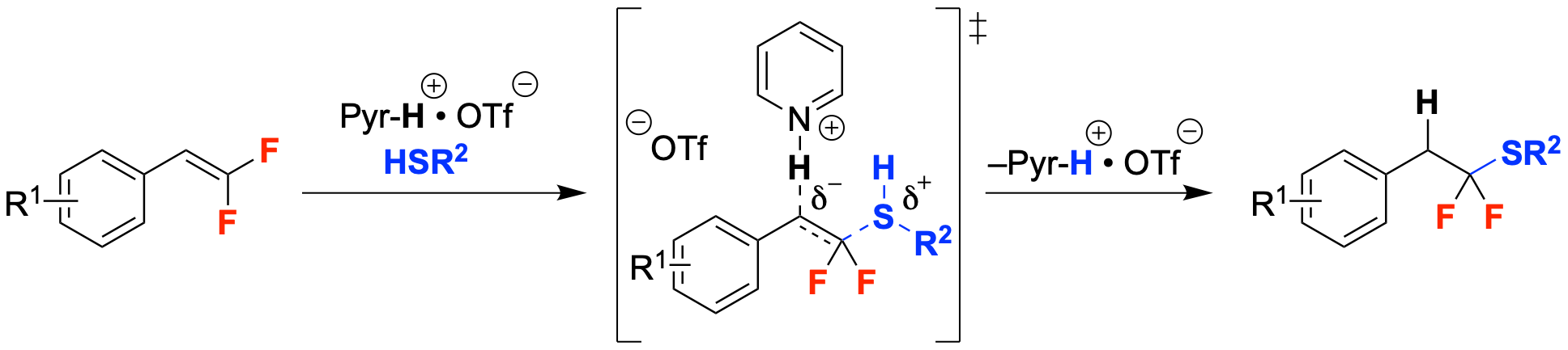 41. Acid-catalyzed Hydrothiolation of gem-Difluorostyrenes to Access α,α-Difluoroalkylthioethers