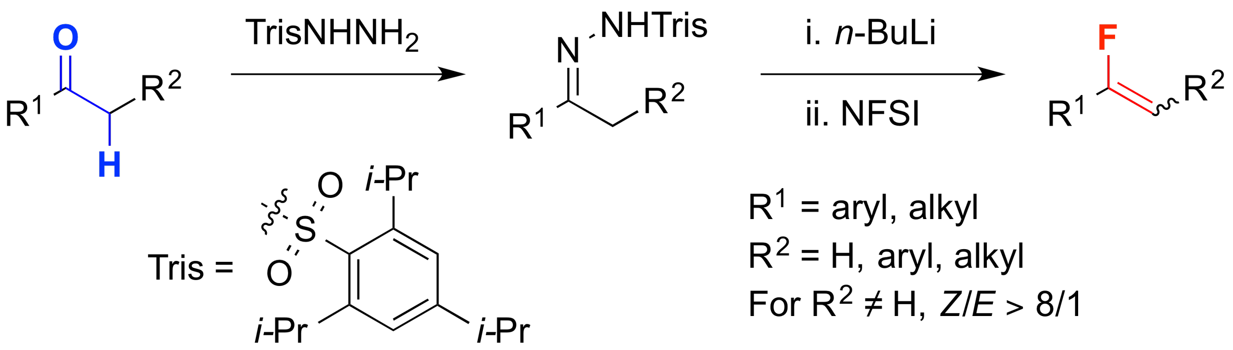 13. Preparation of Fluoroalkenes via the Shapiro Reaction: Direct Access to Fluorinated Peptidomimetics