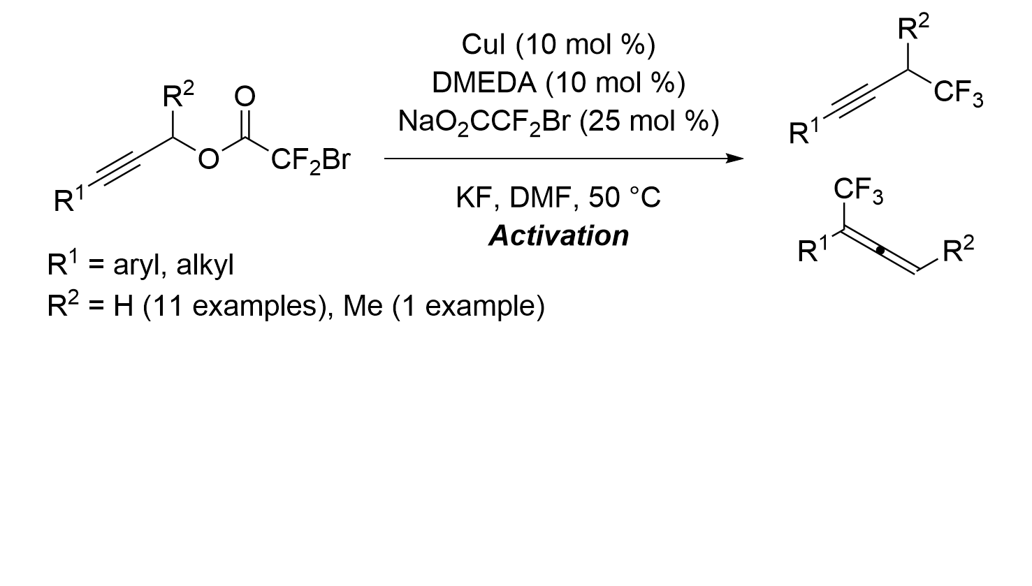 17. Copper-catalyzed Conversion of Propargylic Bromodifluoroacetates to Trifluoromethanes