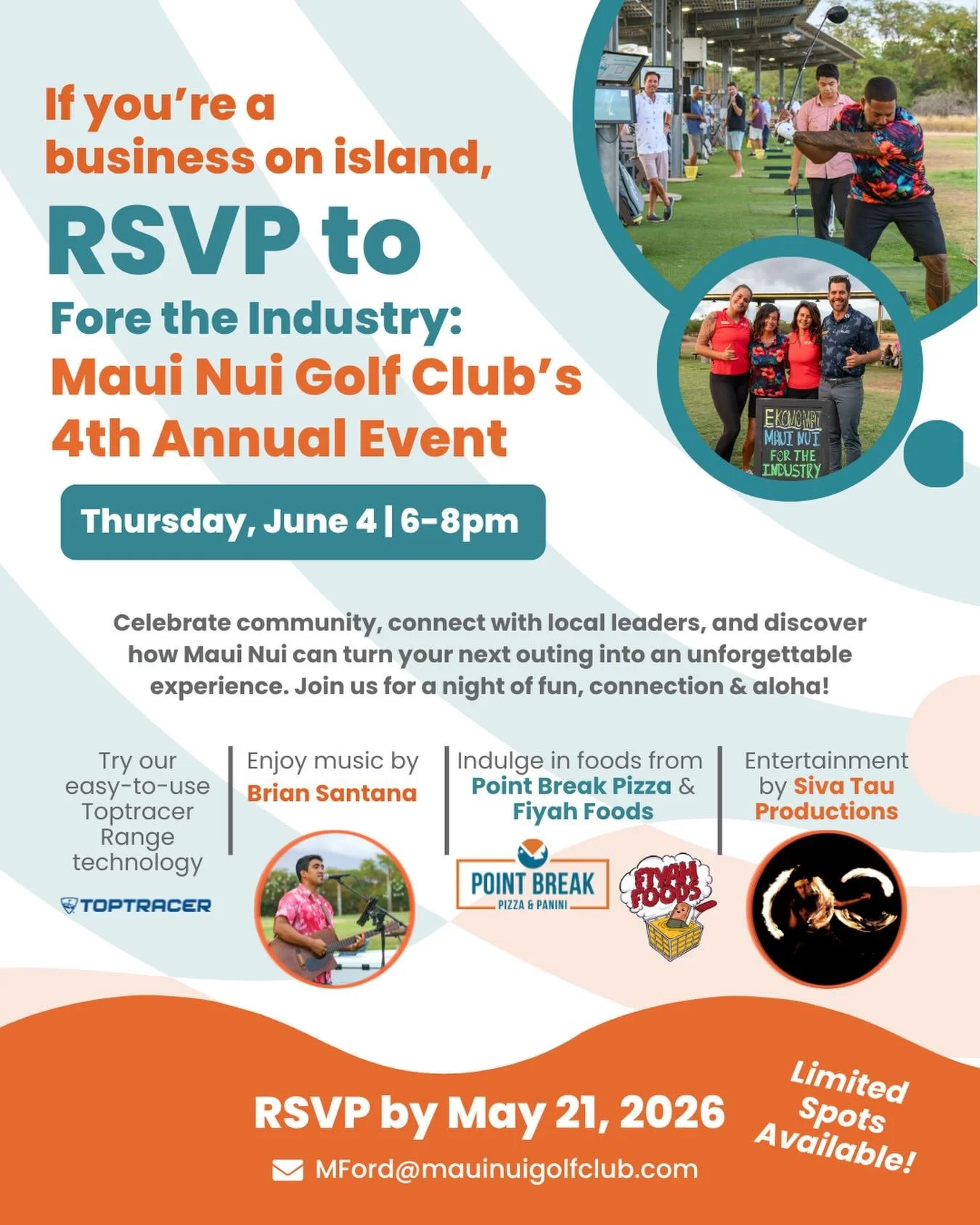 Whether you&rsquo;re a local small business or a large island corporation, join us for an evening of connection, community, and aloha at Maui Nui Golf Club&rsquo;s 4th Annual Fore the Industry Event! ⛳️🌺

We&rsquo;re bringing together Maui&rsquo;s i