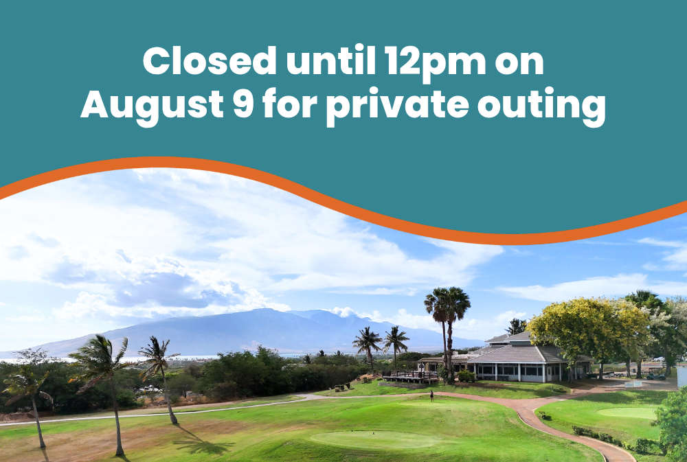 Drone image overlooking Hole 1 at Maui Nui