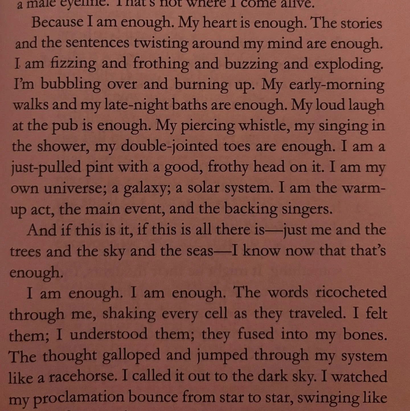 i am enough! @dollyalderton 💌