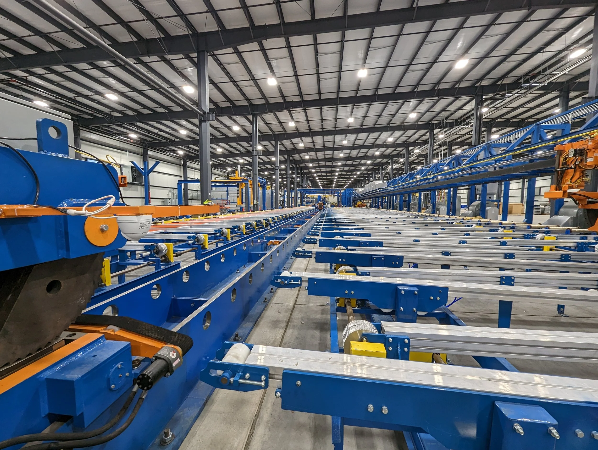 Electrical installation for Extruded Aluminum’s 175,000 sq-ft facility expansion, including power, lighting, and controls.