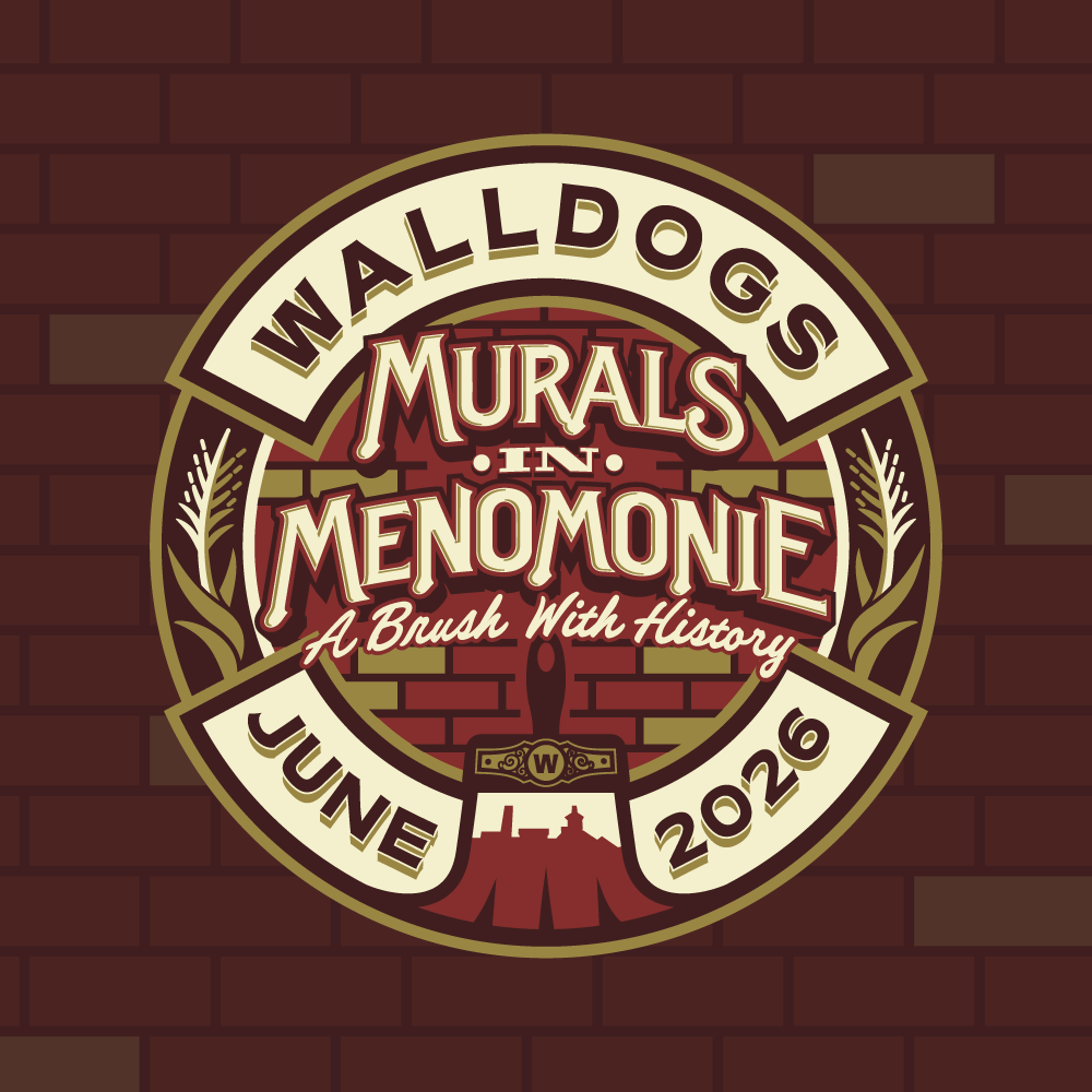 Murals in Menomonie featuring The Walldogs