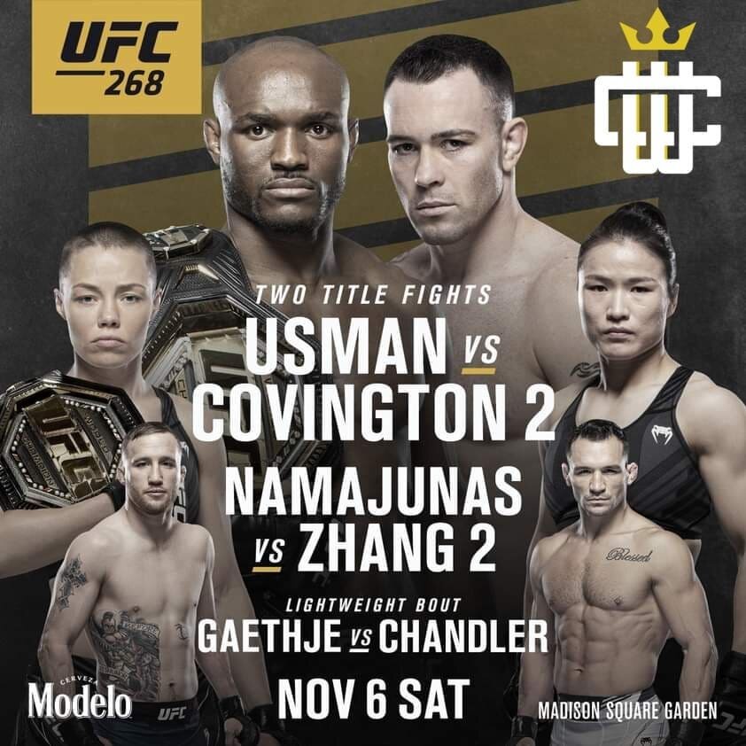 Will Usman end the rivalry or will Covington get his revenge? 🤬

This is going to be epic 🏆

📺📱 #UFC268: Usman vs. Covington 2 goes down Saturday at Casselwood Pub we look forward to seeing you!!