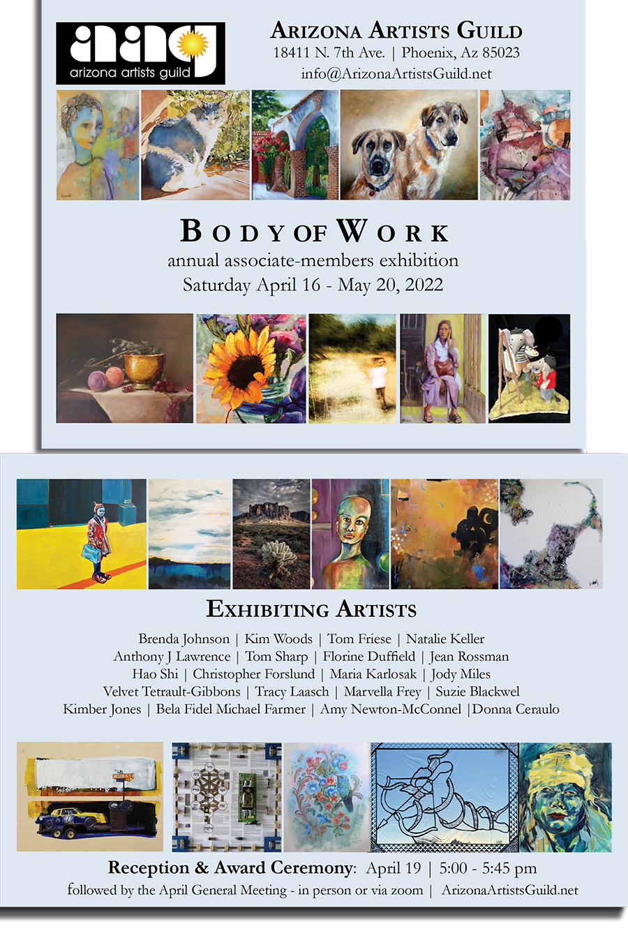 Arizona Artists Guild Body of Work Exhibition 2022