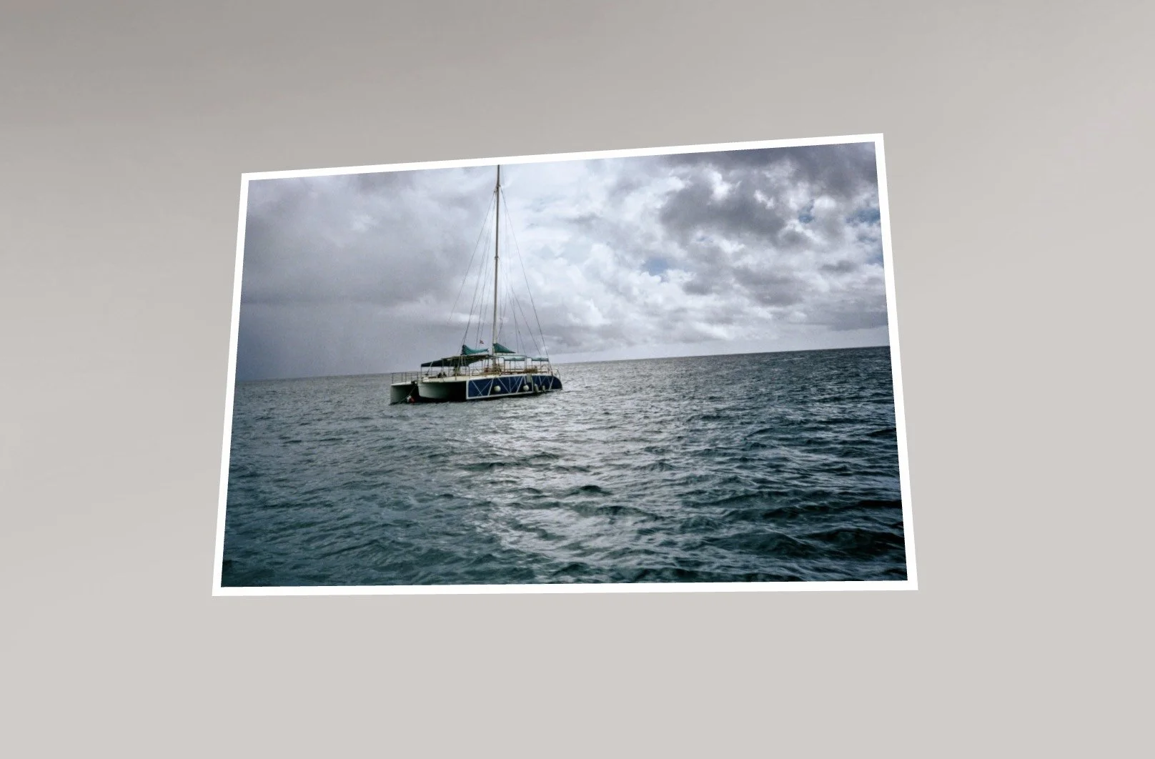 Alone at sea print