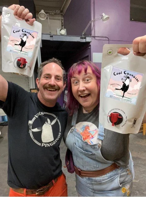 Vinos Pingüinos 'Cool Counoise' 1.5 Liter Bagnum collab with RAM Cellars