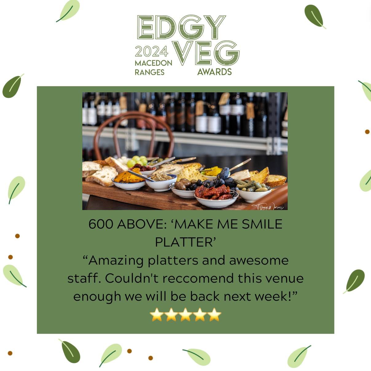 TGIF! If you're stuck on where to go this chilly autumn Friday night, may we recommend 600 Above? Looks like the community would agree with us; the 5 star reviews for their delectable 'Make Me Smile Platter' are piling up sky-high! 
Only 3 DAYS LEFT 