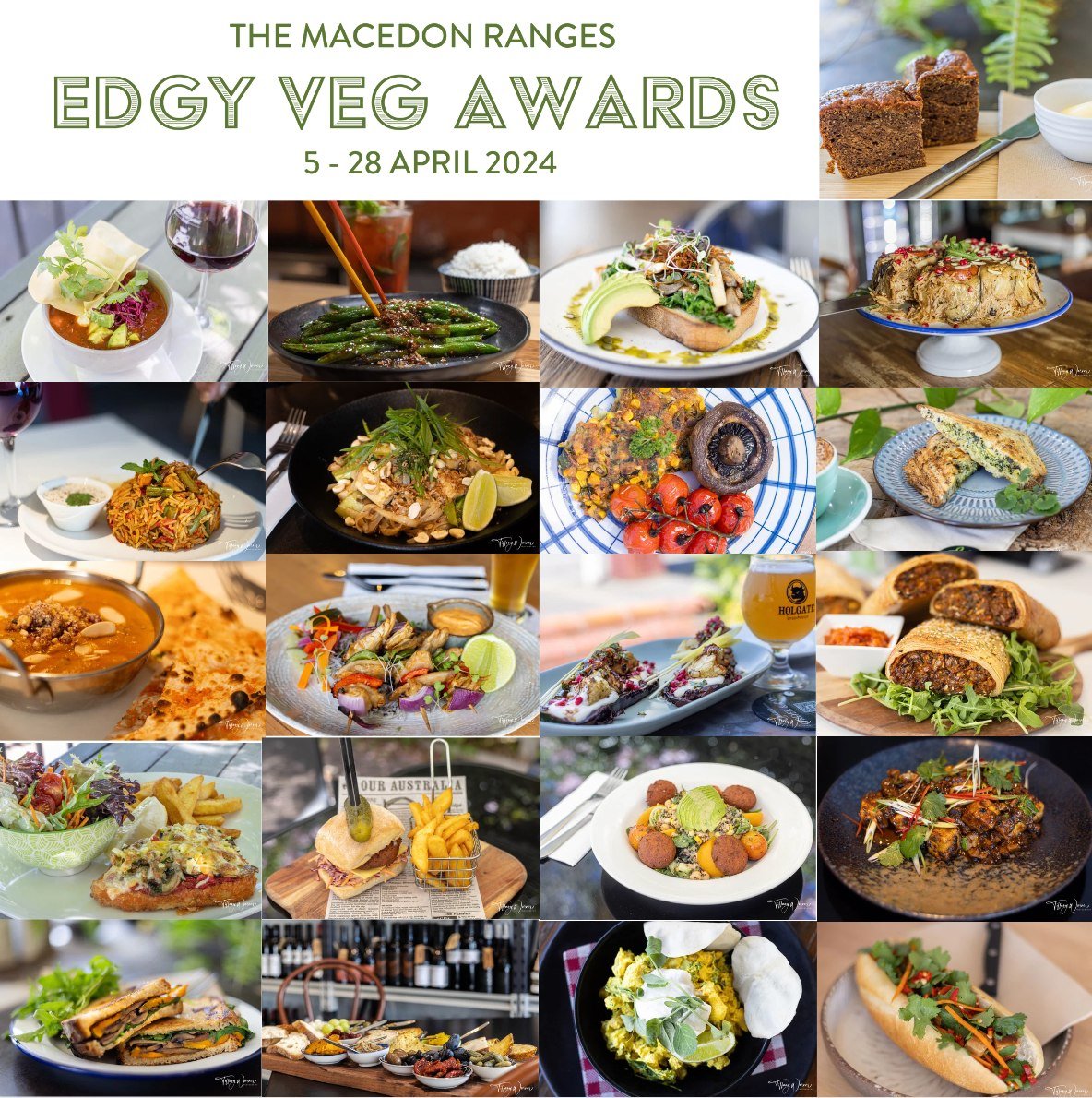 The time has come, amazing people of the Macedon Ranges, to say a tearful goodbye to the 2024 Edgy Veg Awards.
 
This year has been a cracker! With 21 dishes to be tasted and 17 eateries from across the plains competing to win the most honourable awa