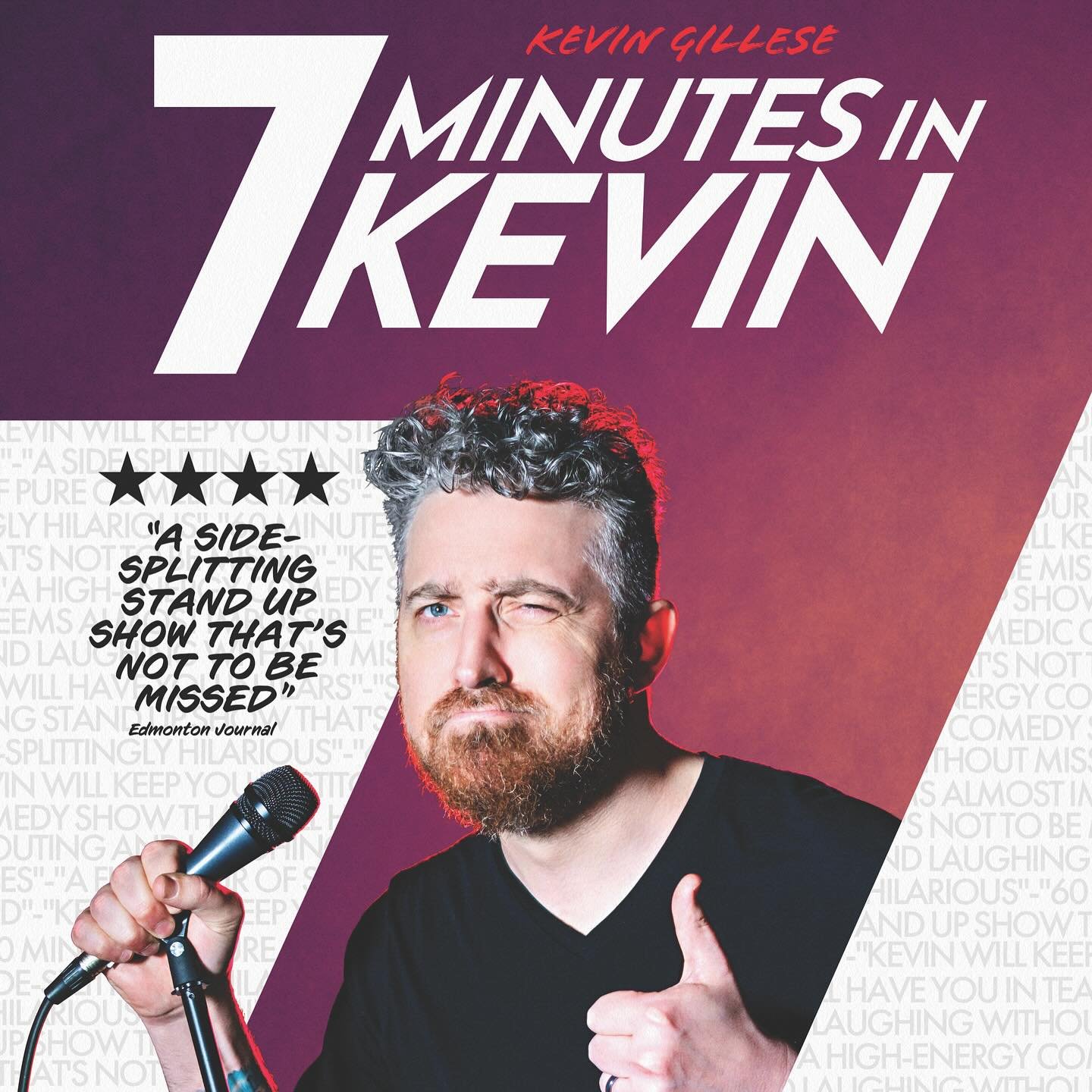 7 Minutes in Kevin premieres tonight! Starring @kgillese, this show is part storytelling, part stand-up, and all funny. Featuring original songs from @matthobbs and directed by @recovering.alison.rae, this show has received rave reviews at @edmontonf